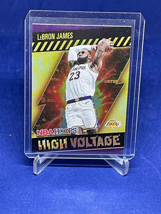 LEBRON JAMES 2020-21 NBA HOOPS HIGH VOLTAGE #15