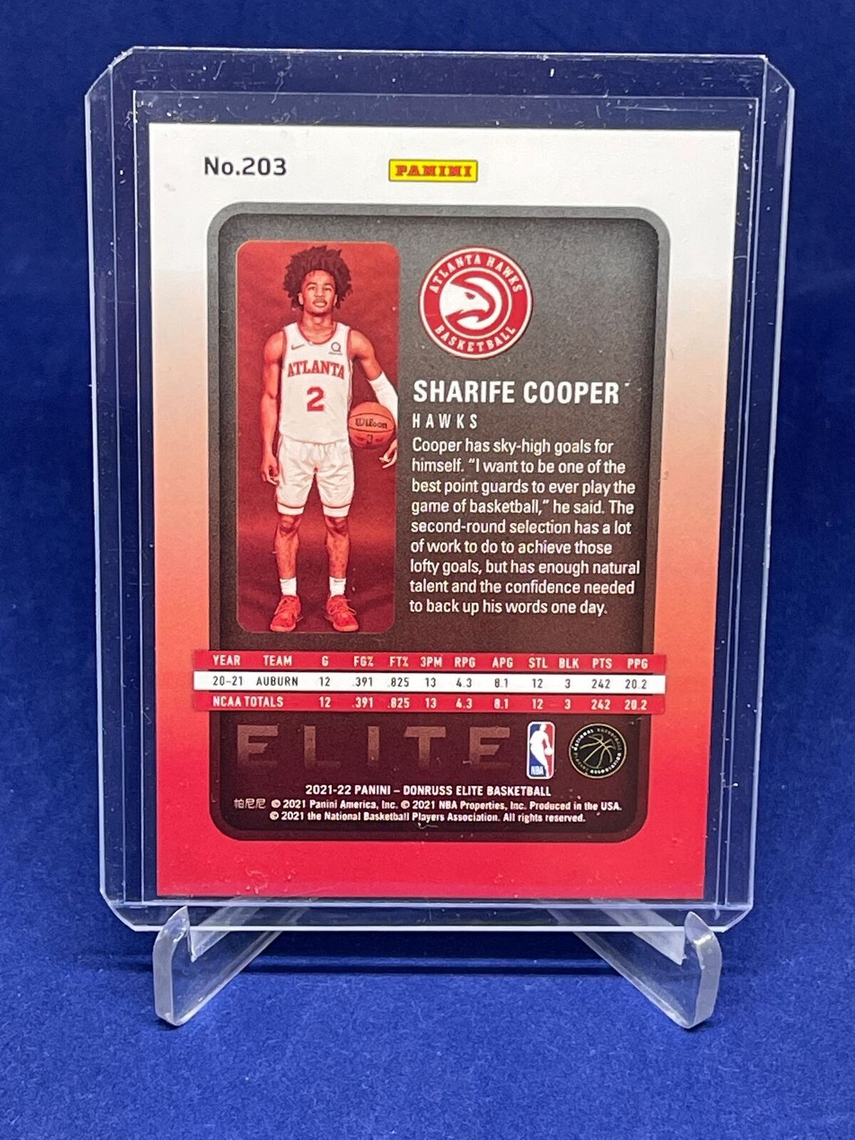 SHARIFE COOPER 2021-22 PANINI DONRUSS ELITE ROOKIE RC #D 93/999