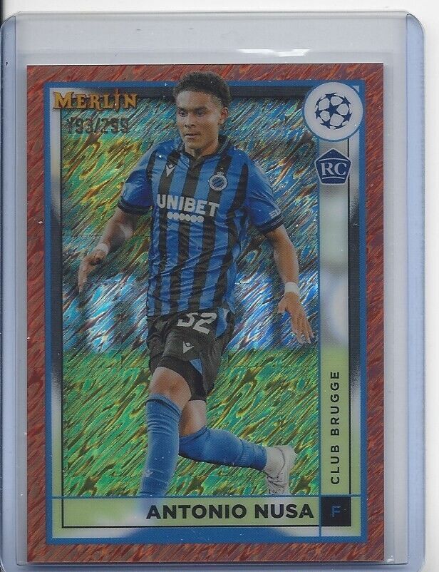 ANTONIO NUSA 2023 TOPPS MERLIN CHROME ROSE GOLD SHIMMER REFRACTOR RC #D 193/299