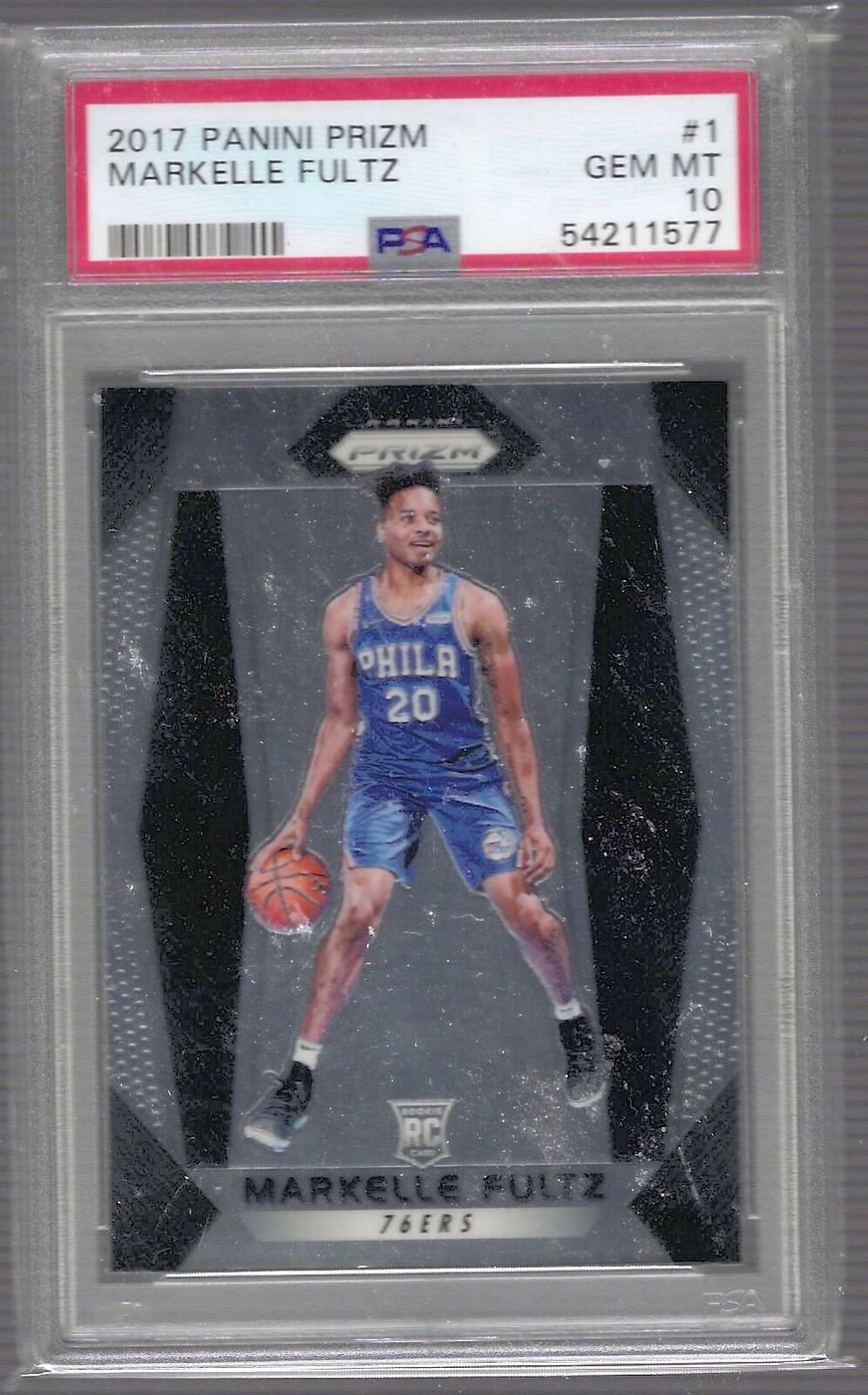 MARKELLE FULTZ 2017 PANINI PRIZM ROOKIE RC PSA 10 GEM MINT