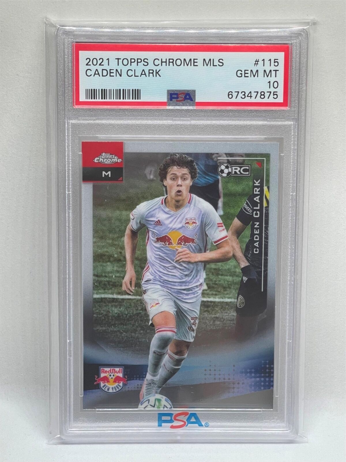 CADEN CLARK 2021 TOPPS CHROME MLS #115 ROOKIE RC PSA 10 GEM MINT