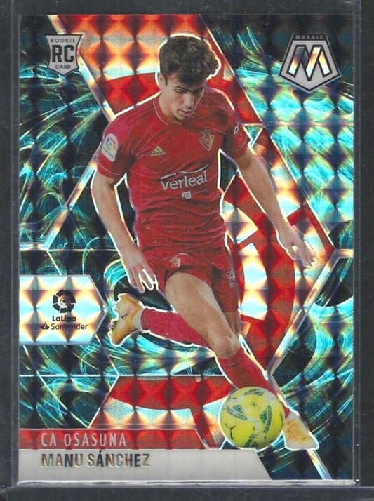 MANU SANCHEZ 2020-21 PANINI MOSAIC LA LIGA GENESIS PRIZM SP ROOKIE RC #20