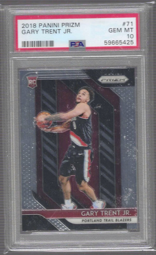 GARY TRENT JR 2018 PANINI PRIZM ROOKIE RC PSA 10 GEM MINT