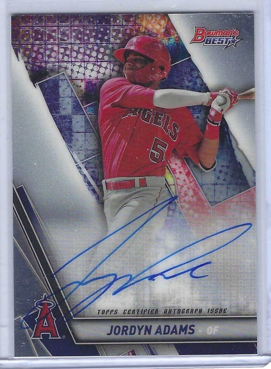 JORYDN ADAMS 2019 BOWMANS BEST PROSPECT AUTO #B19-JAD