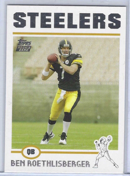 BEN ROETHLISBERGER 2004 TOPPS TRUE ROOKIE CARD RC #311