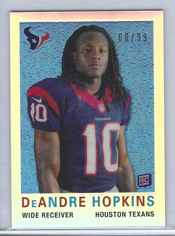 DEANDRE HOPKINS 2013 TOPPS CHROME REFRACTOR MINI RC #D 60/99