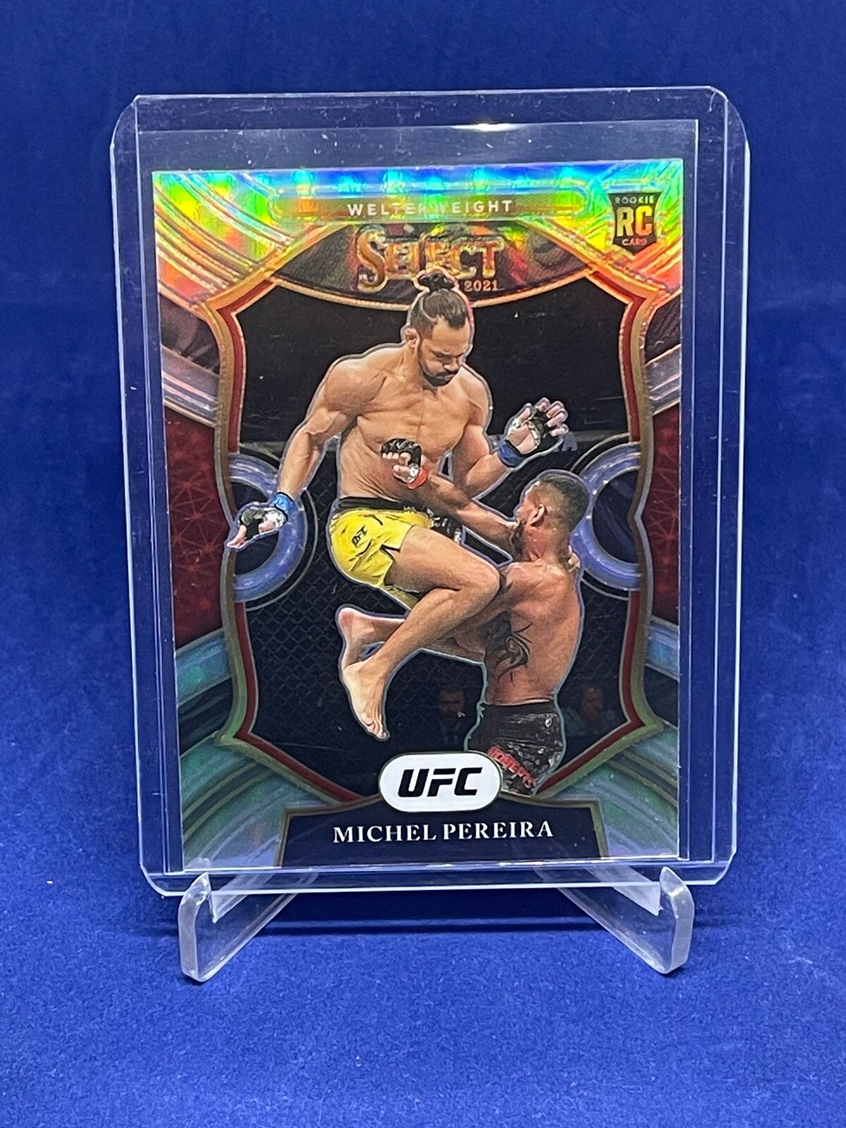MICHEL PEREIRA 2021 PANINI SELECT UFC CONCOURSE SILVER PRIZM ROOKIE RC #29