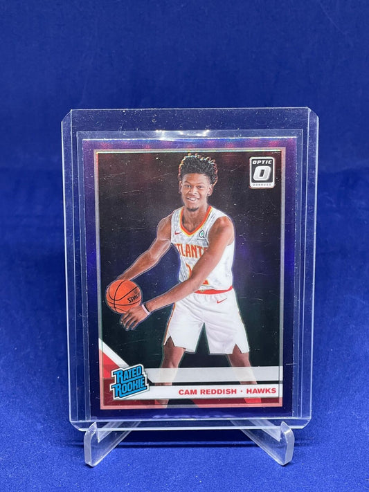 CAM REDDISH 2019-20 PANINI DONRUSS OPTIC RATED ROOKIE PURPLE PRIZM RC #170