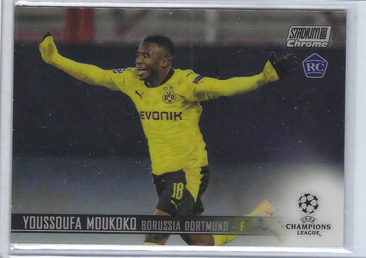 YOUSSOUFA MOUKOKO 2020-21 TOPPS STADIUM CLUB CHROME TRUE ROOKIE RC #57