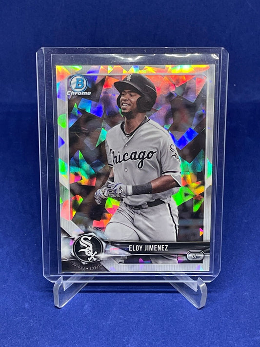 ELOY JIMENEZ 2018 BOWMAN CHROME ATOMIC REFRACTOR PROSPECT