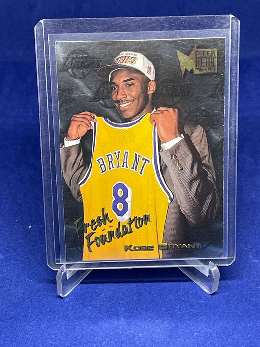 KOBE BRYANT 1996-97 FLEER METAL FRESH FOUNDATION ROOKIE RC #137