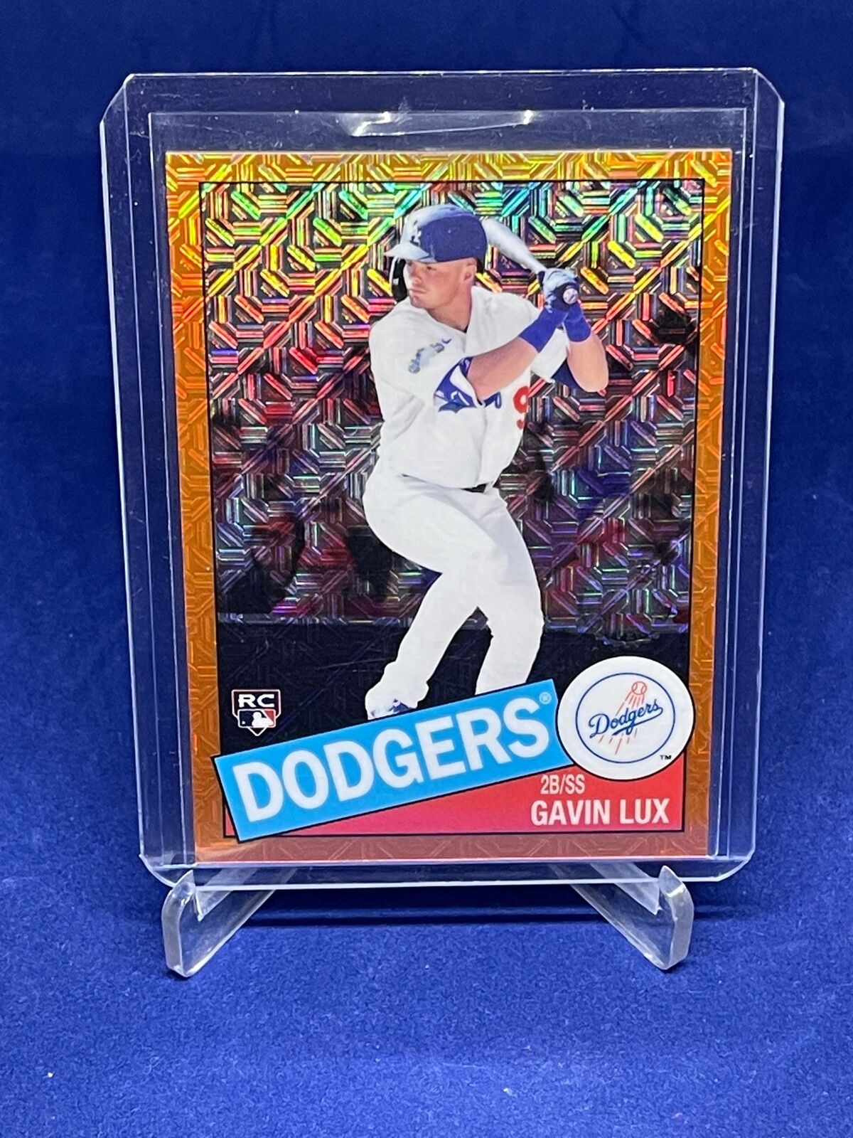 GAVIN LUX 2020 TOPPS CHROME SILVER PACK ORANGE REFRACTOR ROOKIE RC #D 13/25