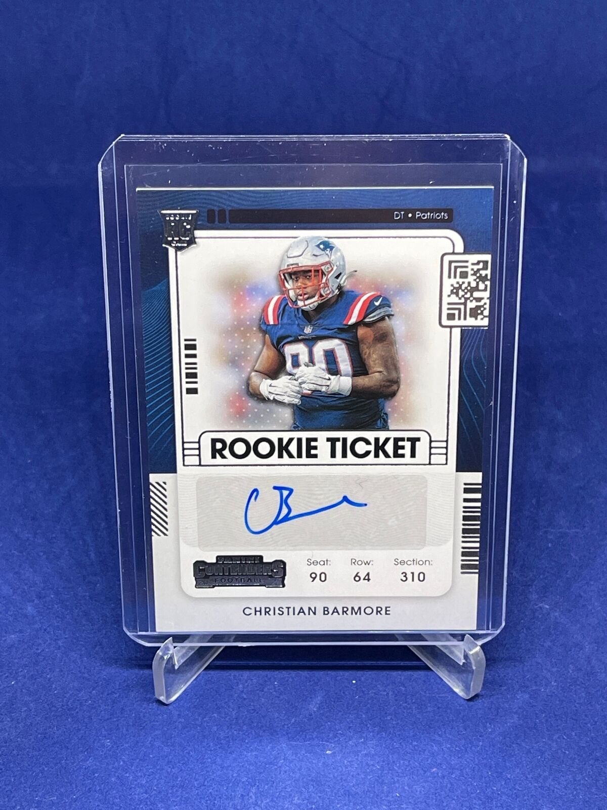CHRISTIAN BARMORE 2021 PANINI CONTENDERS ROOKIE TICKET AUTO RC #163