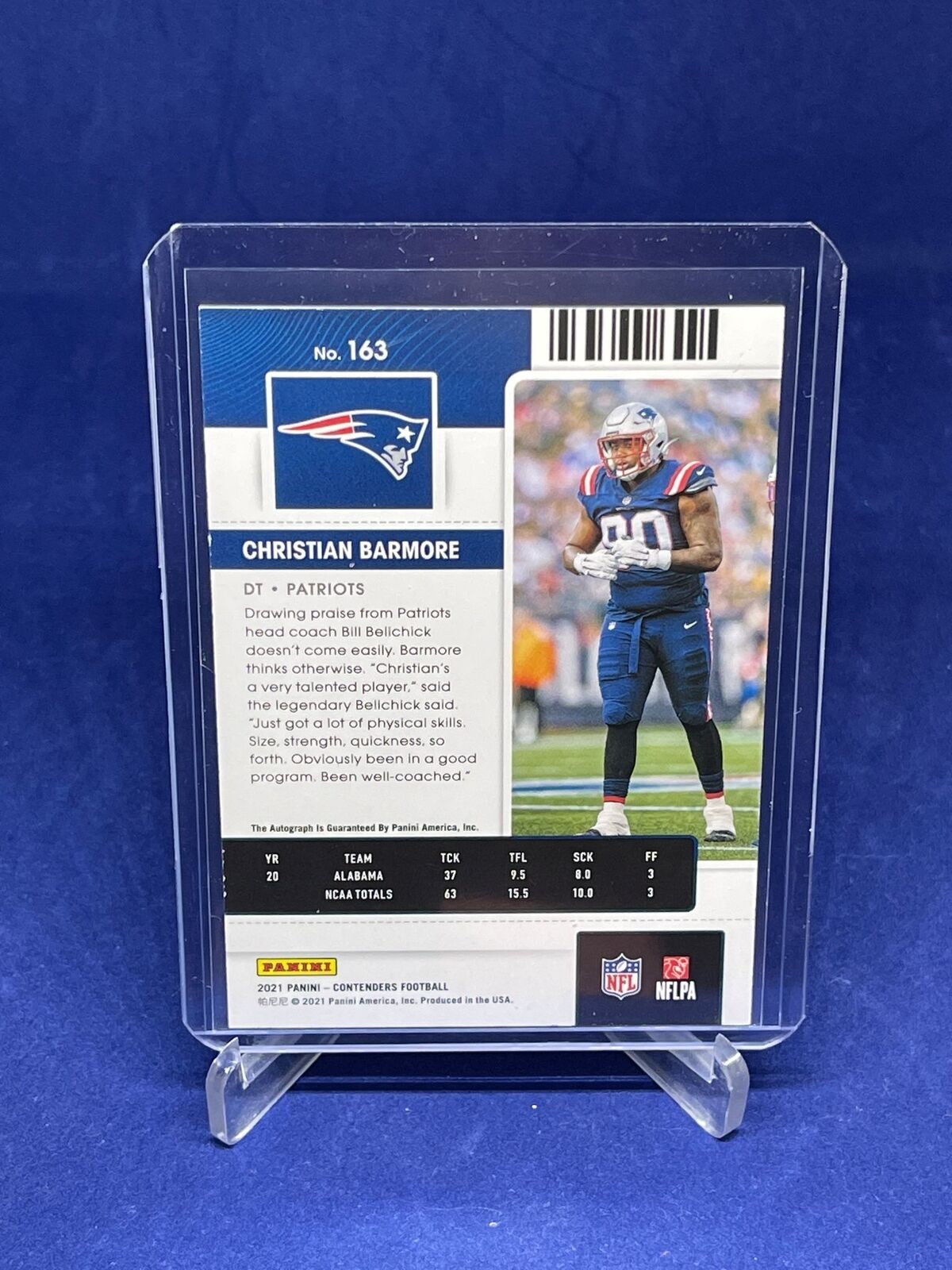 CHRISTIAN BARMORE 2021 PANINI CONTENDERS ROOKIE TICKET AUTO RC #163