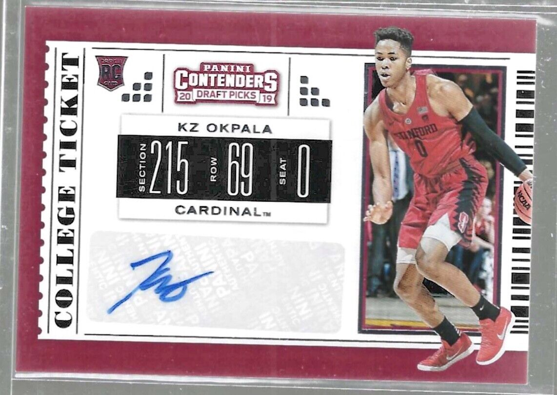 KZ OKPALA 2019-20 PANINI CONTENDERS DP COLLEGE TICKET AUTO RC #72