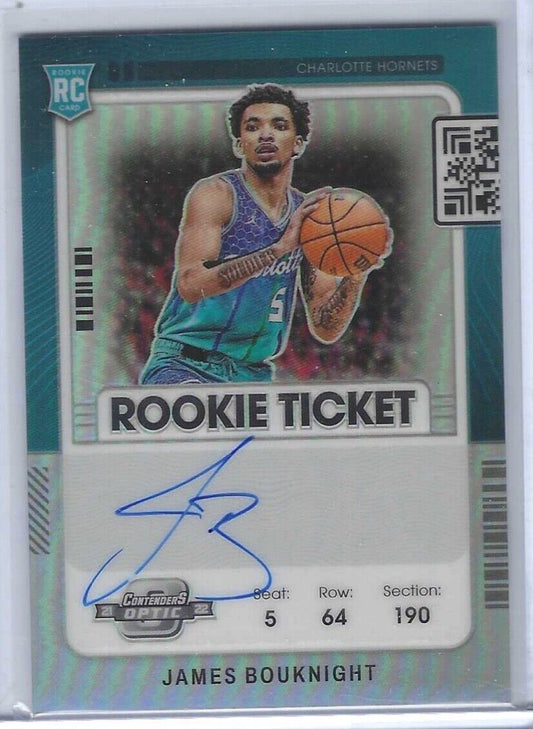 JAMES BOUKNIGHT 2021-22 PANINI OPTIC CONTENDERS SILVER PRIZM ROOKIE AUTO RC #125
