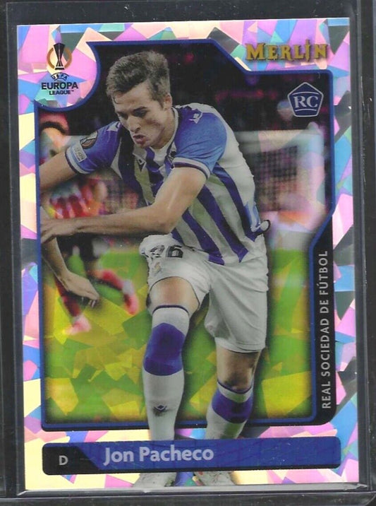 JON PACHECO 2021-22 TOPPS MERLIN ATOMIC CRACKED ICE REFRACTOR RC #D 134/250