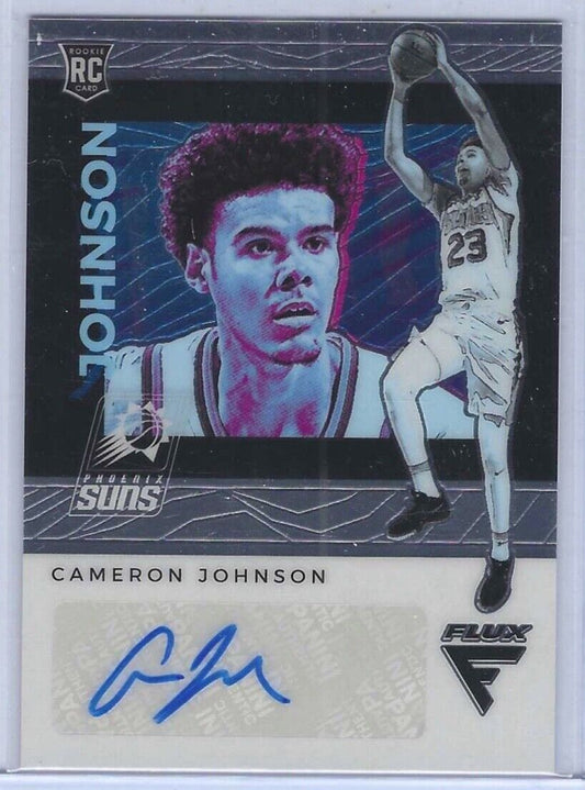 CAMERON JOHNSON 2019-20 PANINI FLUX ROOKIE AUTO RC #D 20/99