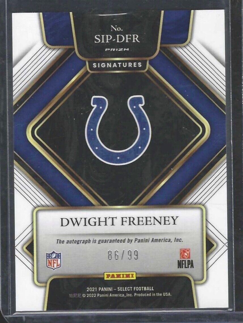DWIGHT FREENEY 2021 PANINI SELECT SILVER PRIZM AUTO #D 86/99