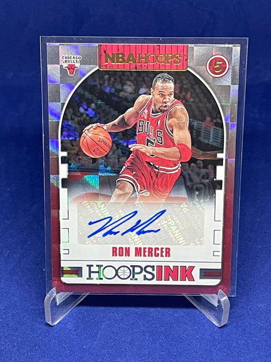 RON MERCER 2018-19 PANINI NBA HOOPS INK AUTO