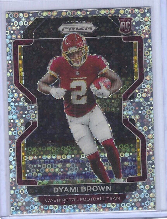 DYAMI BROWN 2021 PANINI PRIZM SILVER DISCO VARIATION PRIZM ROOKIE RC #V-353