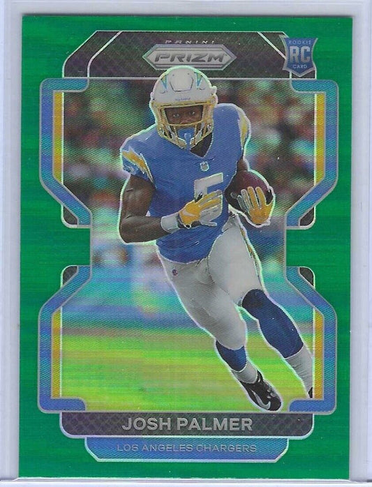 JOSH PALMER 2021 PANINI PRIZM GREEN PRIZM ROOKIE RC #359
