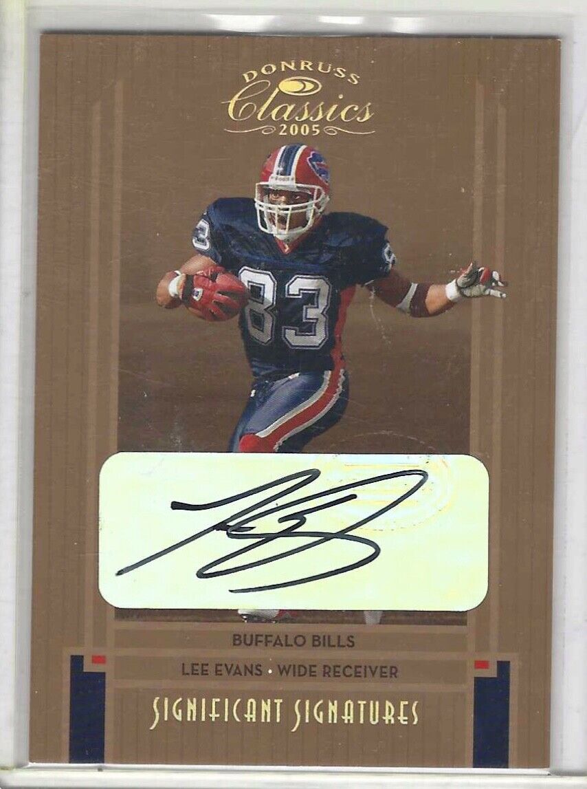 LEE EVANS 2009 DONRUSS CLASSICS SIGNIFICANT SIGNATURES BRONZE AUTO #D 53/75