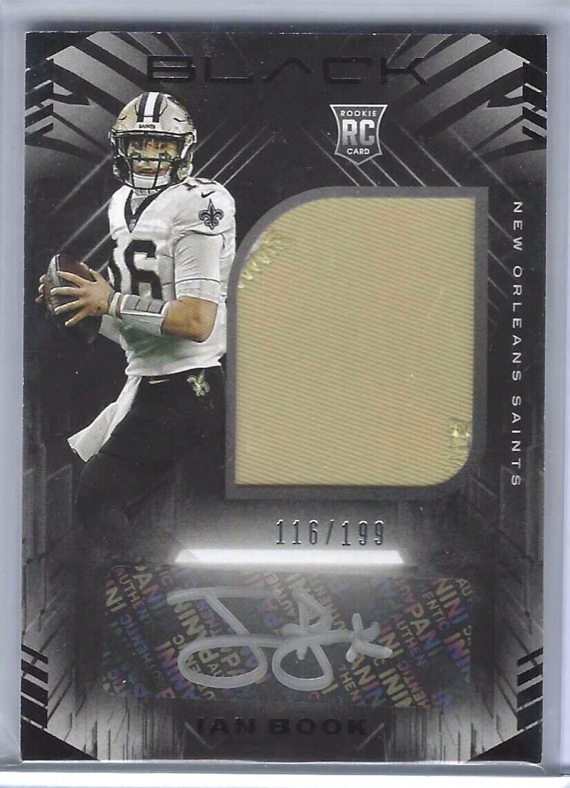 IAN BOOK 2021 PANINI BLACK ROOKIE PATCH AUTO RC #D 116/199