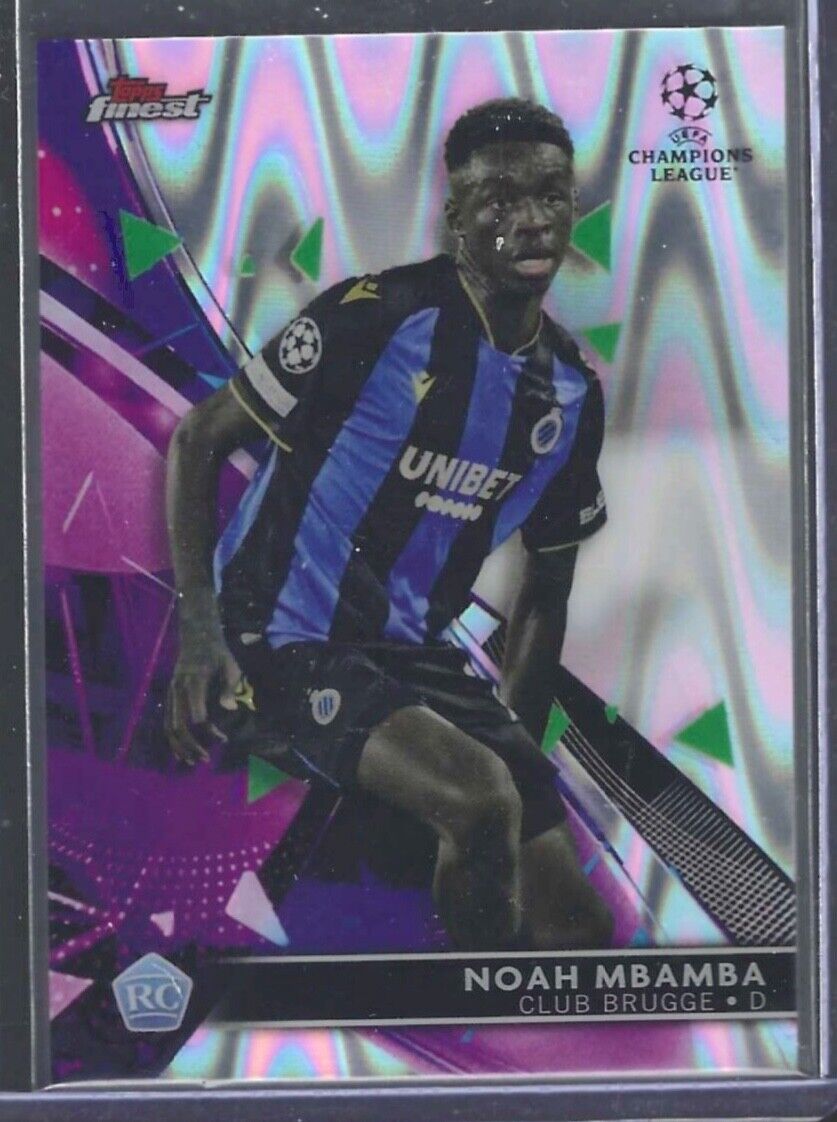 NOAH MBAMBA 2021-22 TOPPS FINEST SILVER RAYWAVE REFRACTOR ROOKIE RC #D 103/199