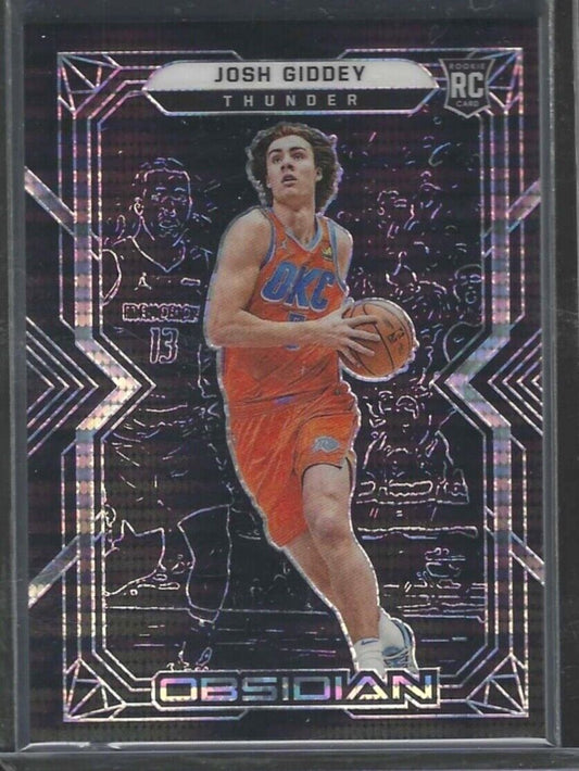 JOSH GIDDEY 2021-22 PANINI OBSIDIAN PULSAR PRIZM ROOKIE SP RC #156