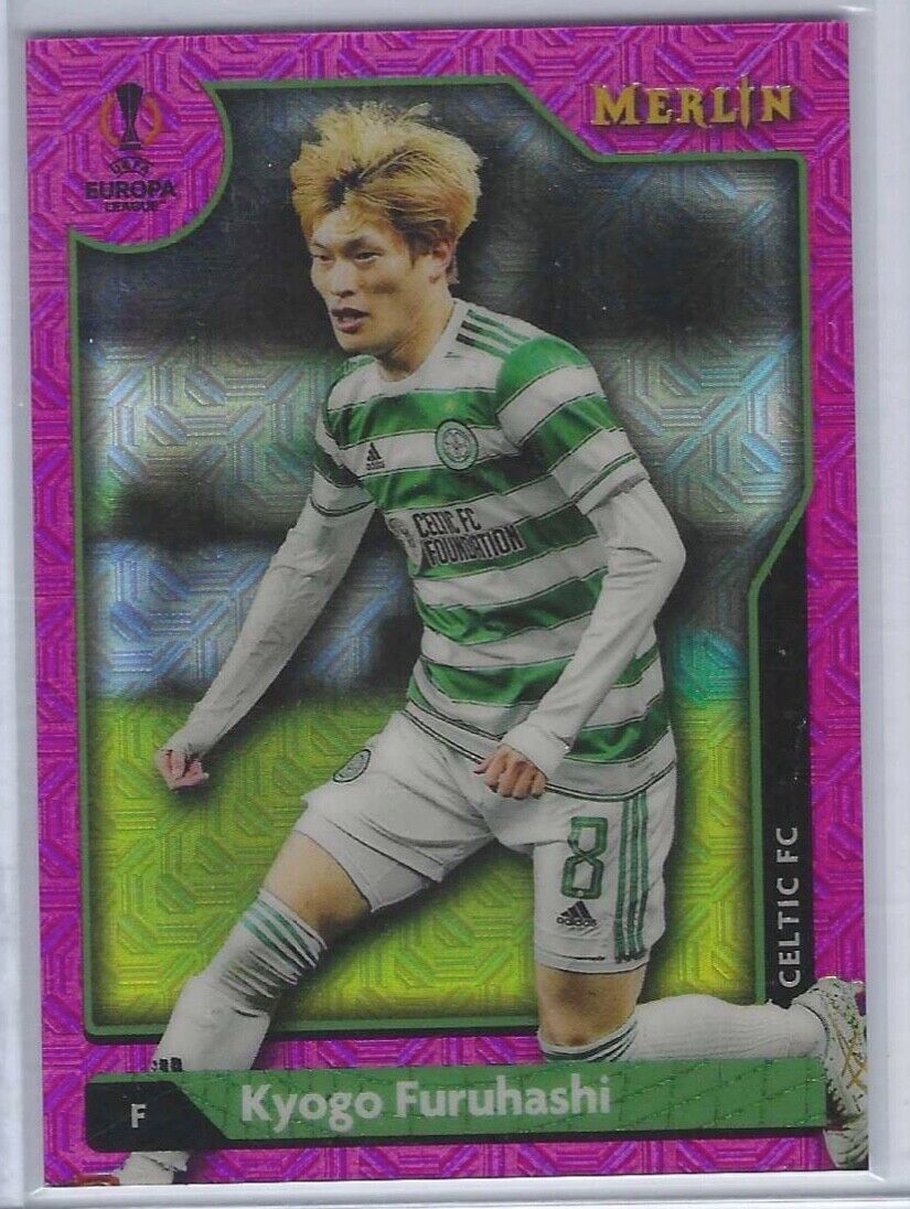 KYOGO FURUHASHI 2021-22 TOPPS MERLIN PINK MOJO REFRACTOR RC #D 194/275