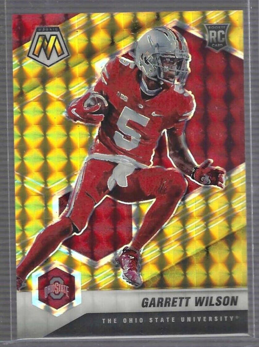 GARRETT WILSON 2022 PANINI MOSAIC DP GOLD MOSAIC PRIZM ROOKIE RC #D 10/10
