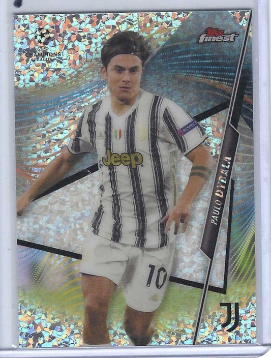 PAULO DYBALA 2020-21 TOPPS FINEST MINI DIAMOND SPECKLE REFRACTOR #D 124/125