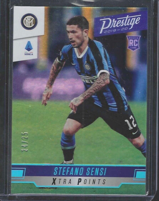 STEFANO SENSI 2019-20 PANINI CHRONICLES PRESTIGE BLUE XTRA POINTS RC #D 24/25