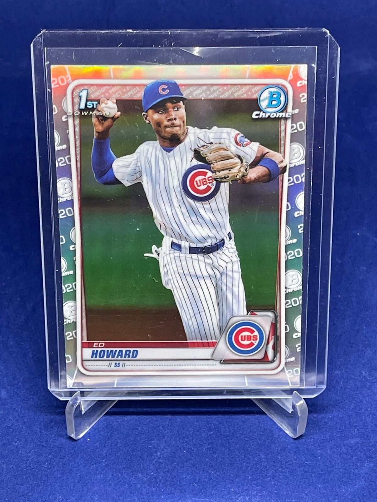 ED HOWARD 2020 BOWMAN CHROME 1ST REFRACTOR PROSPECT