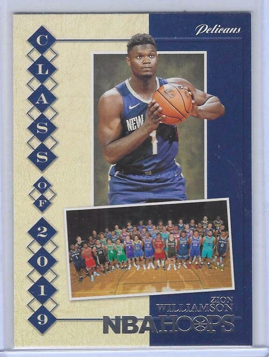 ZION WILLIAMSON 2019 PANINI NBA HOOPS CLASS OF 2019 ROOKIE RC #7