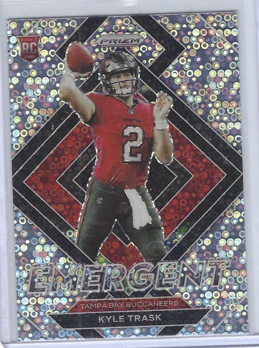 KYLE TRASK 2021 PANINI PRIZM SILVER DISCO EMERGENT PRIZMS ROOKIE RC #E-9