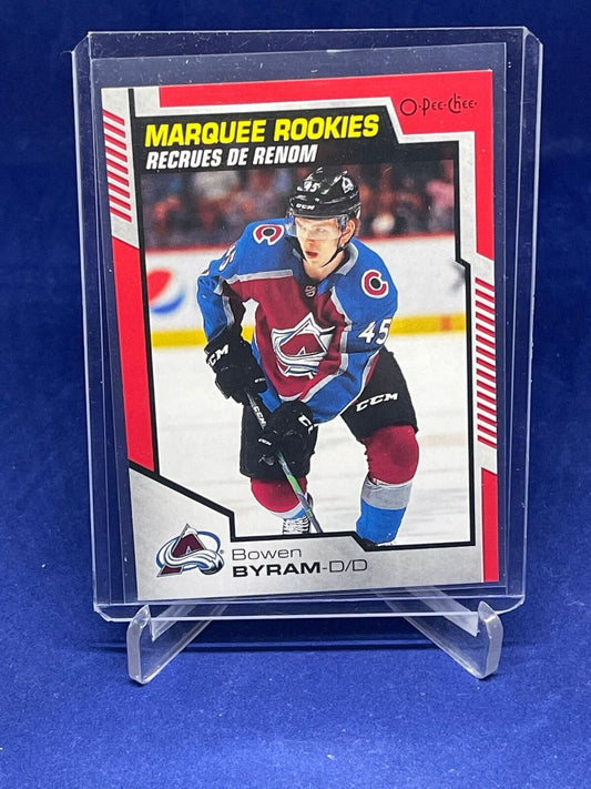 BOWEN BYRAM 2020-21 O-PEE-CHEE MARQUEE ROOKIES RED RC #611