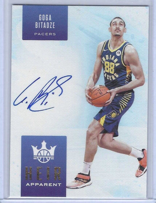 GOGA BITADZE 2019-20 PANINI COURT KINGS HEIR APPARENT ROOKIE AUTO RC #D 089/149