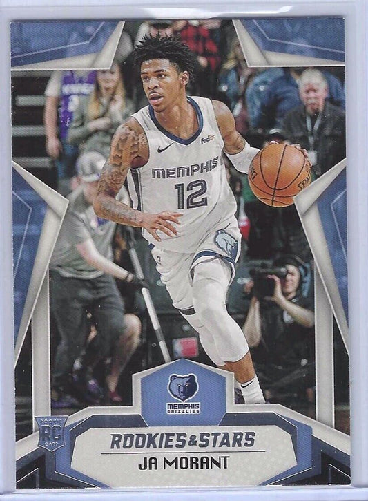 JA MORANT 2019 PANINI CHRONICLES ROOKIES AND STARS ROOKIE RC #681