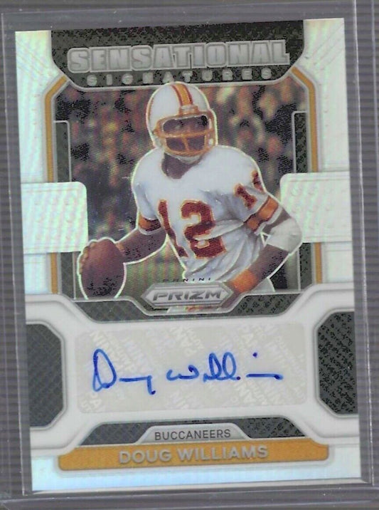 DOUG WILLIAMS 2021 PANINI PRIZM SENSATIONAL SIGNATURES SILVER PRIZM AUTO #D /149