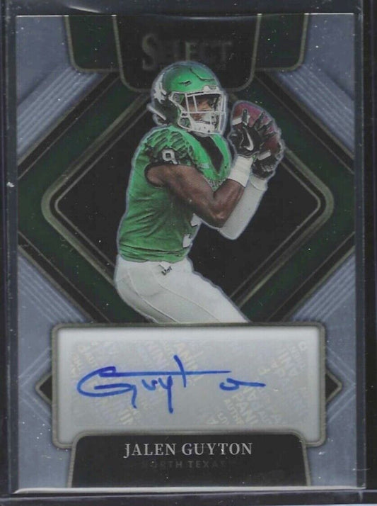 JALEN GUYTON 2022 PANINI SELECT DRAFT PICKS ROOKIE AUTO RC #S-JGU