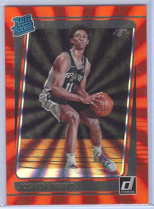 JOSHUA PRIMO 2021-22 PANINI DONRUSS ORANGE LASER FOIL RATED ROOKIE RC #212