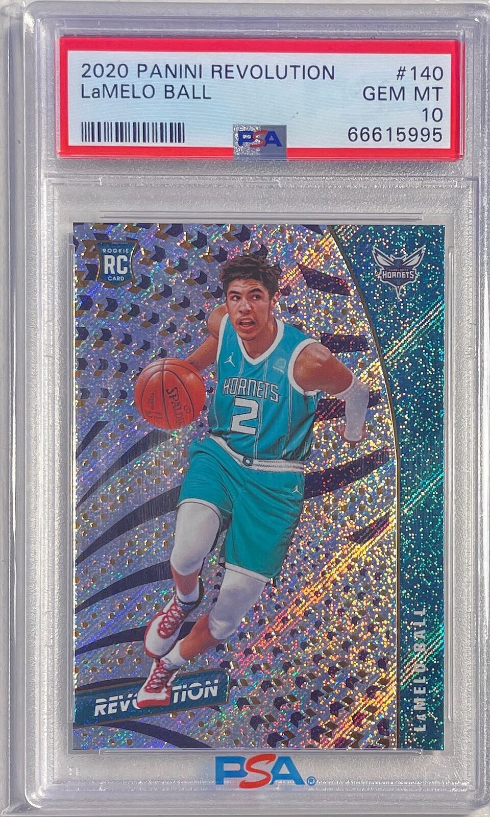 LAMELO BALL 2020-21 PANINI REVOLUTION ROOKIE RC #140 PSA 10 GEM MINT