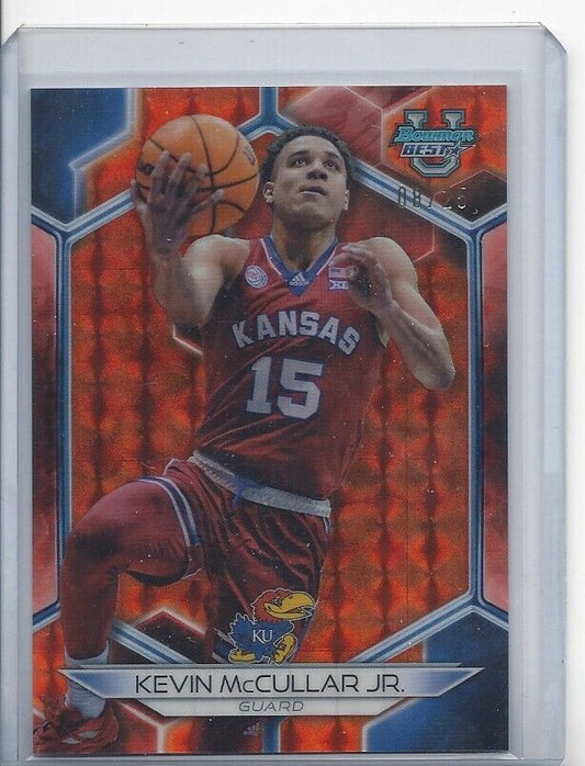 KEVIN MCCULLAR JR 2023 BOWMANS BEST ORANGE GEOMETRIC REFRACTOR #D 8/25
