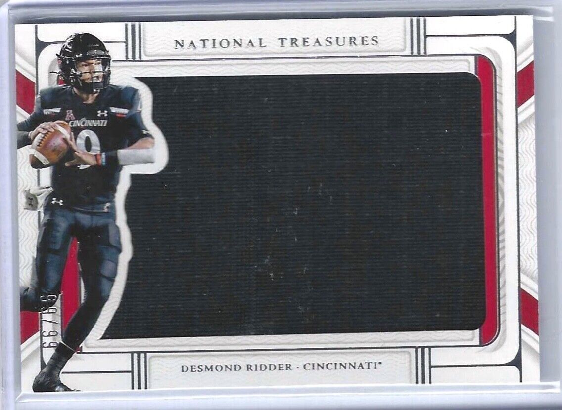 DESMOND RIDDER 2022 PANINI NATIONAL TREASURES COLLEGIATE JUMBO PATCH RC #D 99/99