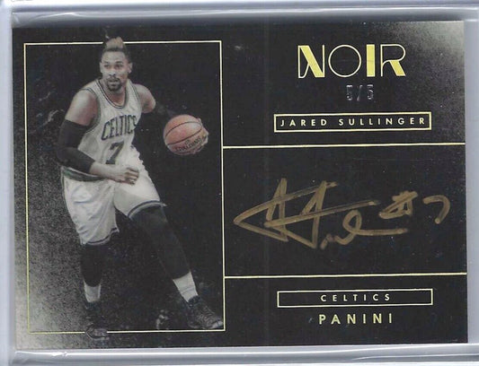 JARED SULLINGER 2015-16 PANINI NOIR GOLD INK ON CARD AUTO #D 5/5
