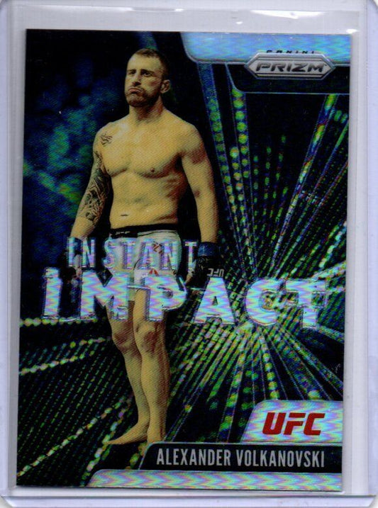 ALEXANDER VOLKANOVSKI 2021 PANINI PRIZM UFC INSTANT IMPACT SILVER PRIZM #25
