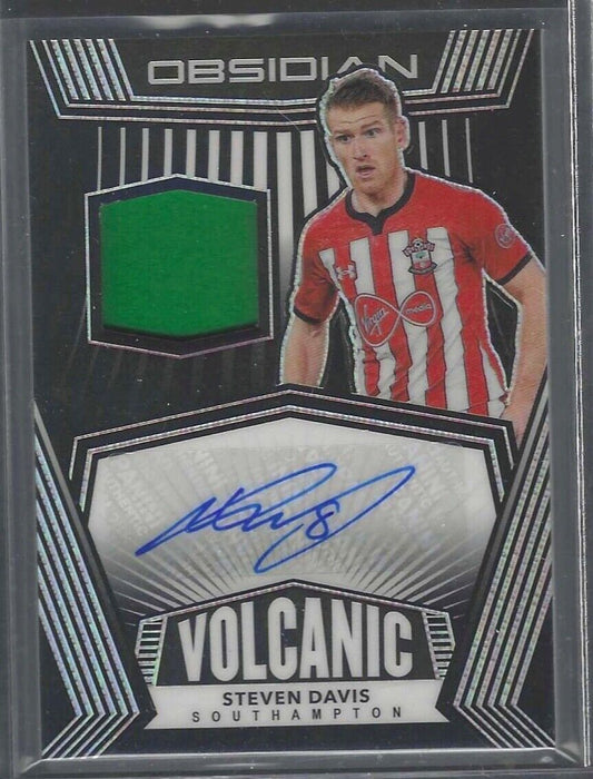STEVEN DAVIS 2020-21 PANINI OBSIDIAN VOLCANIC SILVER ETCH PATCH AUTO #D 003/149