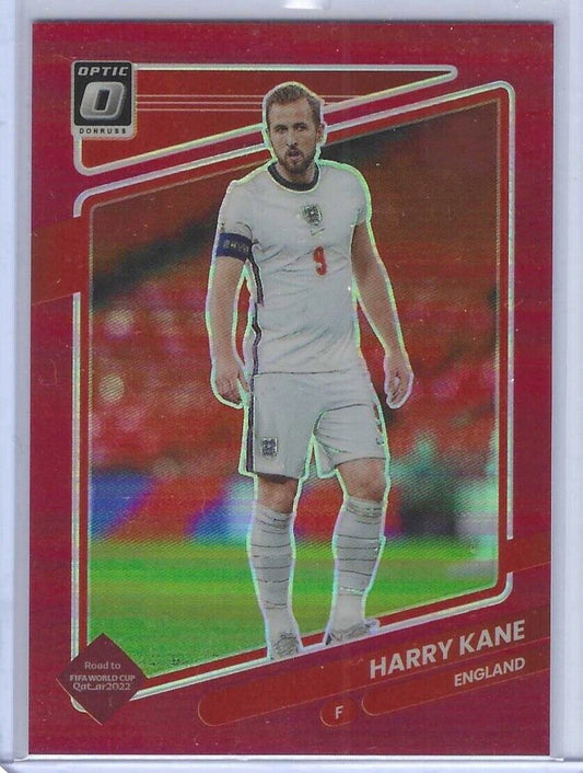 HARRY KANE 2021-22 PANINI DONRUSS ROAD TO QATAR OPTIC RED HOLO #D 141/149